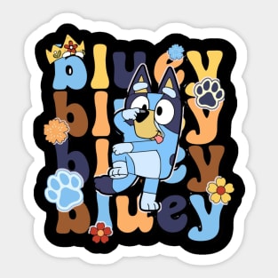 bluey funny Sticker